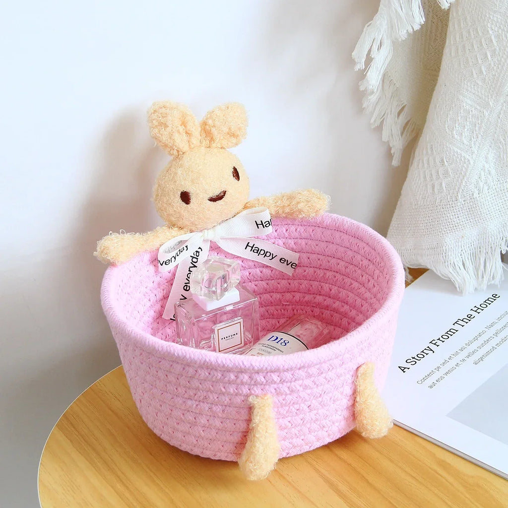 Le panier Câlin-Lapin et Ourson en Crochet