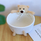 Le panier Câlin-Lapin et Ourson en Crochet