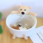 Le panier Câlin-Lapin et Ourson en Crochet