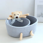 Le panier Câlin-Lapin et Ourson en Crochet