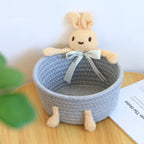 Le panier Câlin-Lapin et Ourson en Crochet